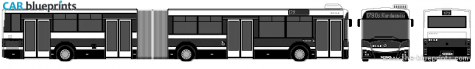 2004 Jelcz M181M Bus blueprint