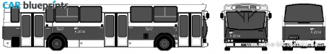 2005 Jelcz PR110M Bus blueprint