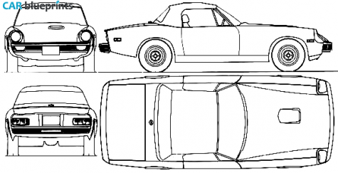 1972 Jensen Healey Coupe blueprint