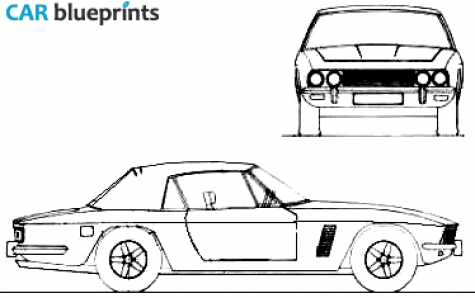 1966 Jensen Interceptor Cabriolet blueprint