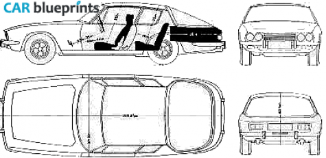 1975 Jensen Interceptor III Hatchback blueprint