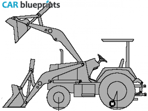 2002 John Deere 210LE Landscape Loader Tractor blueprint