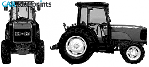 John Deere 5015 Tractor blueprint