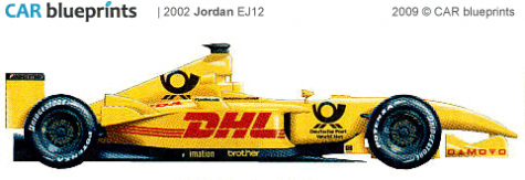 2002 Jordan EJ12 F1 OW blueprint