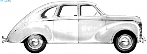 1948 Jowett Javelin Sedan blueprint