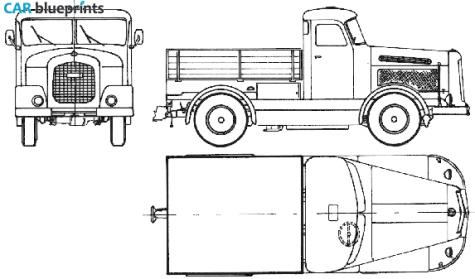 1956 Kaelble KD22-Z8 Truck blueprint