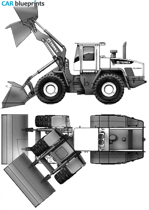 2006 Kaelble Terex TL360 Tractor blueprint