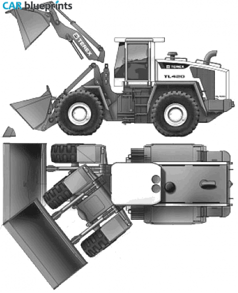 2006 Kaelble Terex TL420 Tractor blueprint