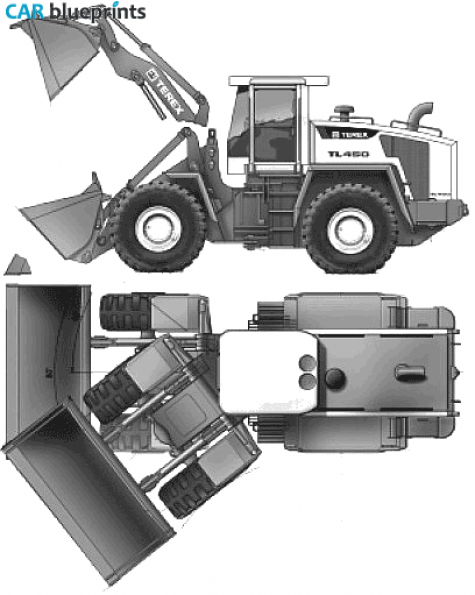 2006 Kaelble Terex TL450 Tractor blueprint