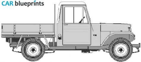 1955 Kaiser Jeep CJ-6 Overlander Truck blueprint