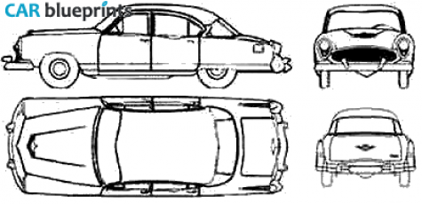 1966 Kaiser Manhattan Sedan blueprint