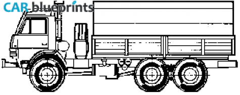 KamAZ 43114 Truck blueprint