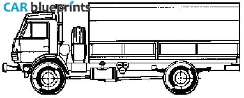 KamAZ 4326 Truck blueprint