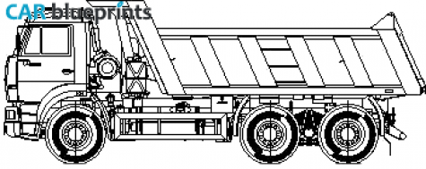 KamAZ 6520 Truck blueprint