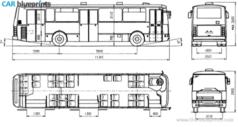 Karosa B931 Bus blueprint