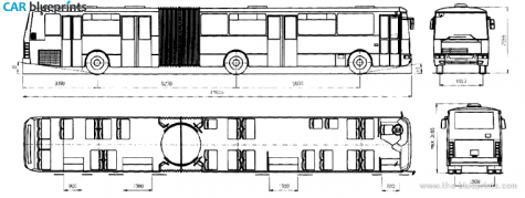 Karosa B941 Bus blueprint