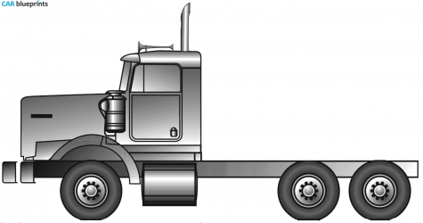 2008 Kenworth C500 Truck blueprint