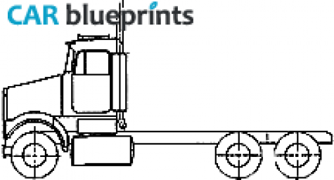 1975 Kenworth W923 SAR Truck blueprint