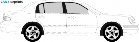 2005 KIA Amanti Sedan blueprint