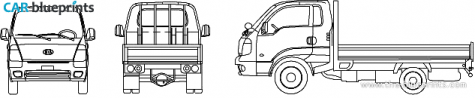 2010 KIA Bongo III Truck blueprint