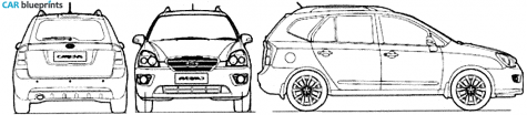 2009 KIA Carens Wagon blueprint