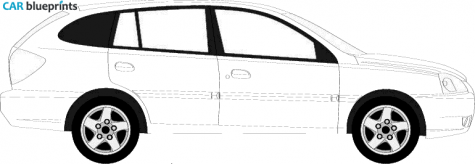 2005 KIA Rio Estate Wagon blueprint