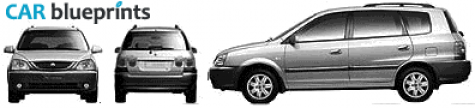 2005 KIA X-trek Hatchback blueprint