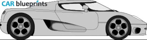 2002 Koenigsegg CC8S Coupe blueprint