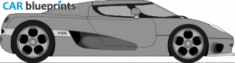 2004 Koenigsegg CCR Coupe blueprint