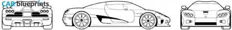 2006 Koenigsegg CCX Coupe blueprint