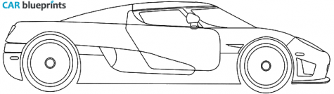 2008 Koenigsegg CCXR Coupe blueprint