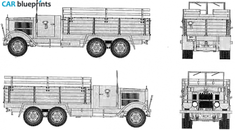 Krupp L3H63 Truck blueprint