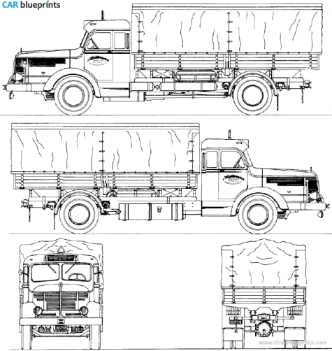 Krupp Titan SWL80 Truck blueprint