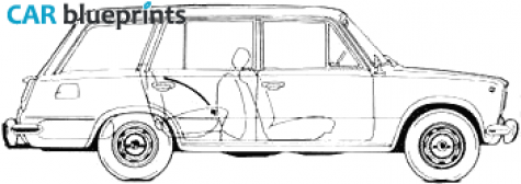 1995 Lada Riva 1500 Kombi Wagon blueprint