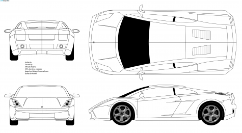 2006 Lamborghini Gallardo Coupe blueprint