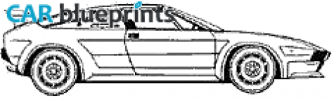 1988 Lamborghini Jalpa Coupe blueprint