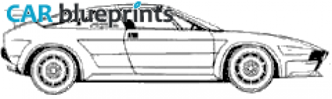 1988 Lamborghini Jalpa Sedan blueprint