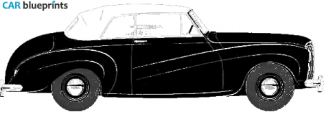 1952 Lanchester 14 Convertible DeVille Cabriolet blueprint