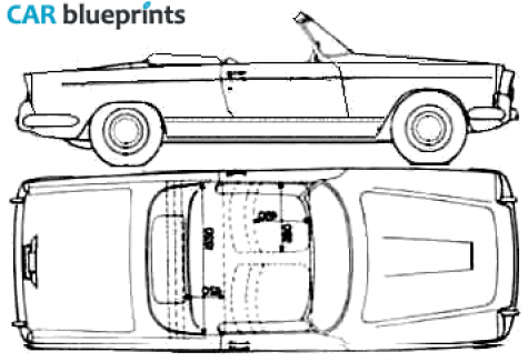 1959 Lancia Appia S3 Vignale Cabriolet blueprint