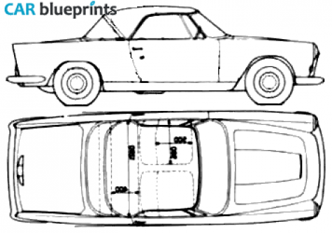 1959 Lancia Appia S3 Pininfarina Coupe blueprint