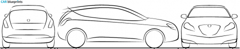 2008 Lancia Delta Hatchback blueprint