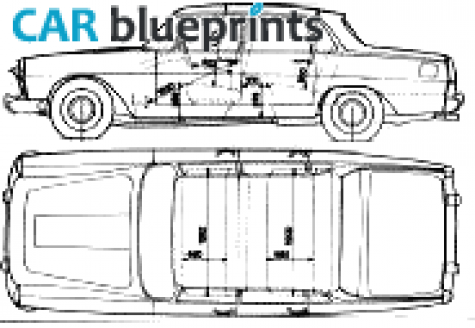 1960 Lancia Flaminia Sedan blueprint