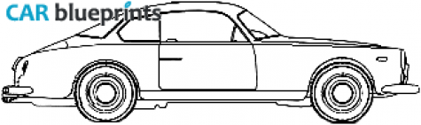 1963 Lancia Flaminia Sport 3C 28 Coupe blueprint