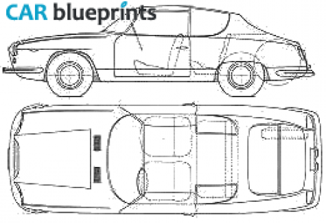 1963 Lancia Flavia Sport Zagato Coupe blueprint