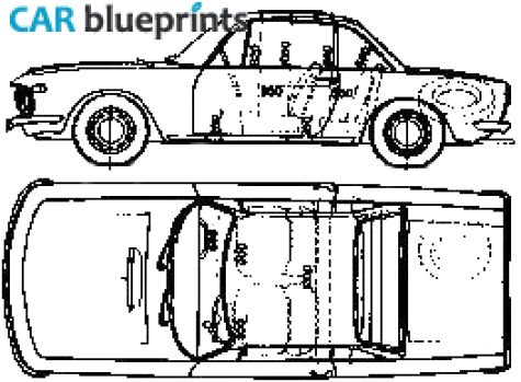 1967 Lancia Fulvia Rallye Coupe blueprint