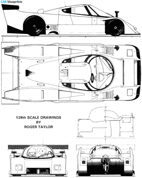 1985 Lancia LC2 OW blueprint