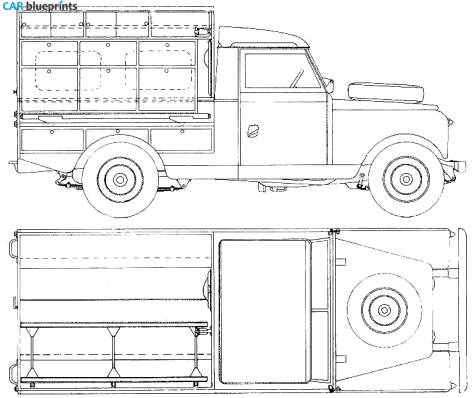 1987 Land Rover 109 S3 Wagon blueprint