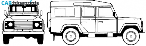 1994 Land Rover 110 Wagon blueprint