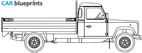 2004 Land Rover 130 SUV blueprint