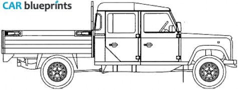 2004 Land Rover 130 SUV blueprint